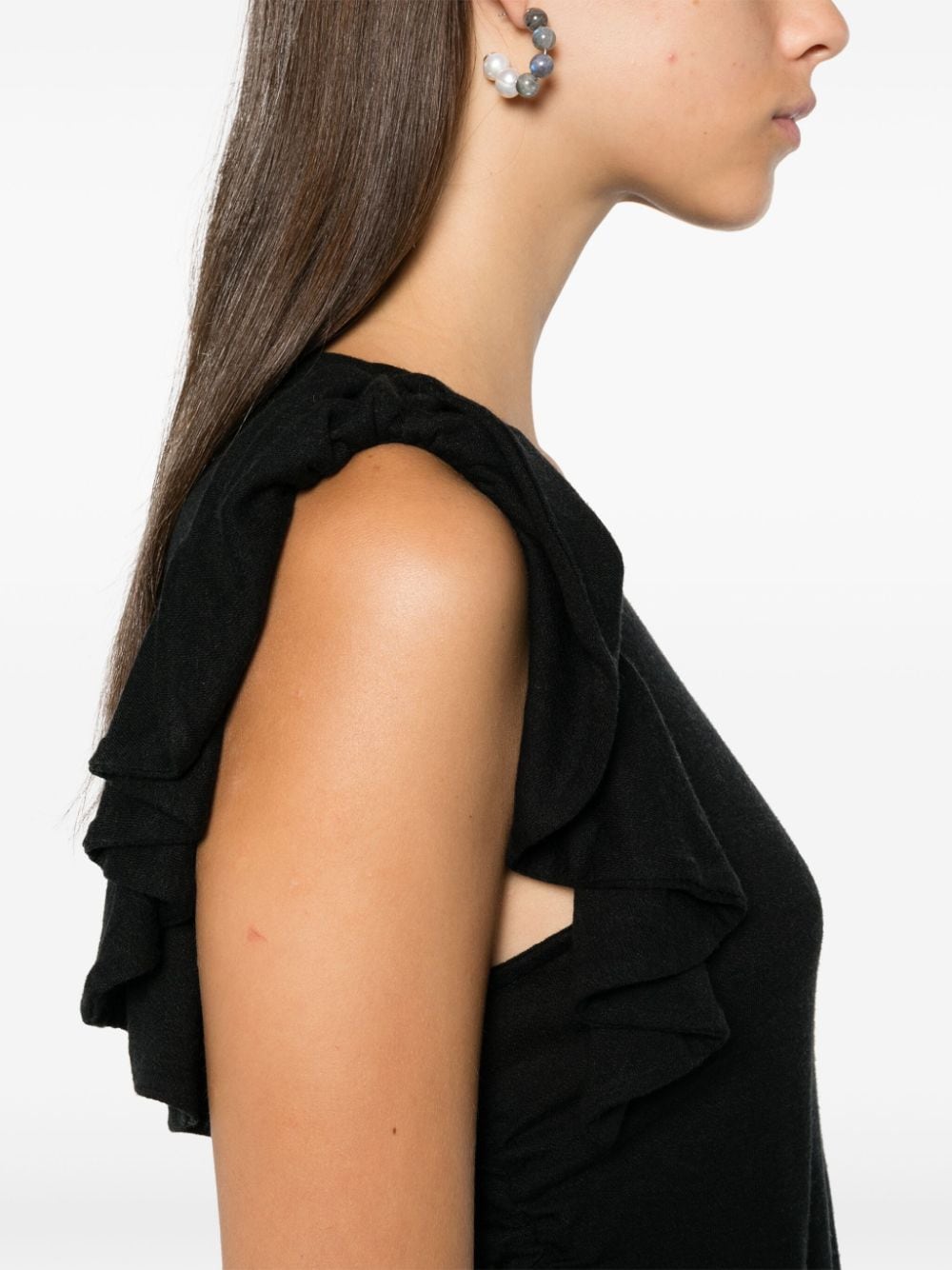 Shop Iro Maloe Tank Top In Black