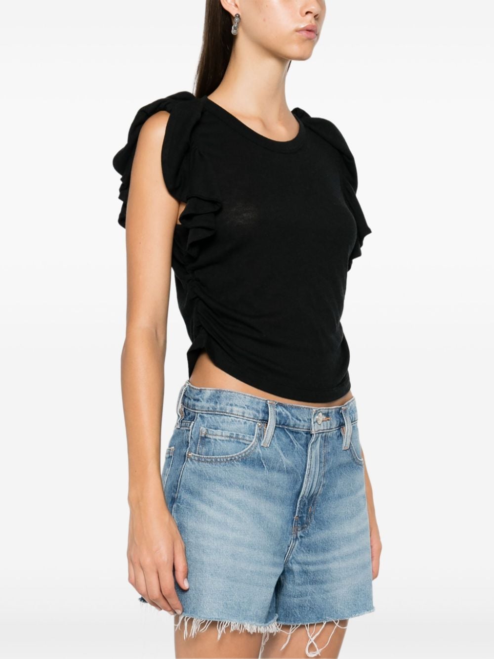 Shop Iro Maloe Tank Top In Black