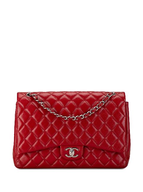 HOT SALE CHANEL 2010-2011 Maxi Classic Caviar Double Flap shoulder bag Women