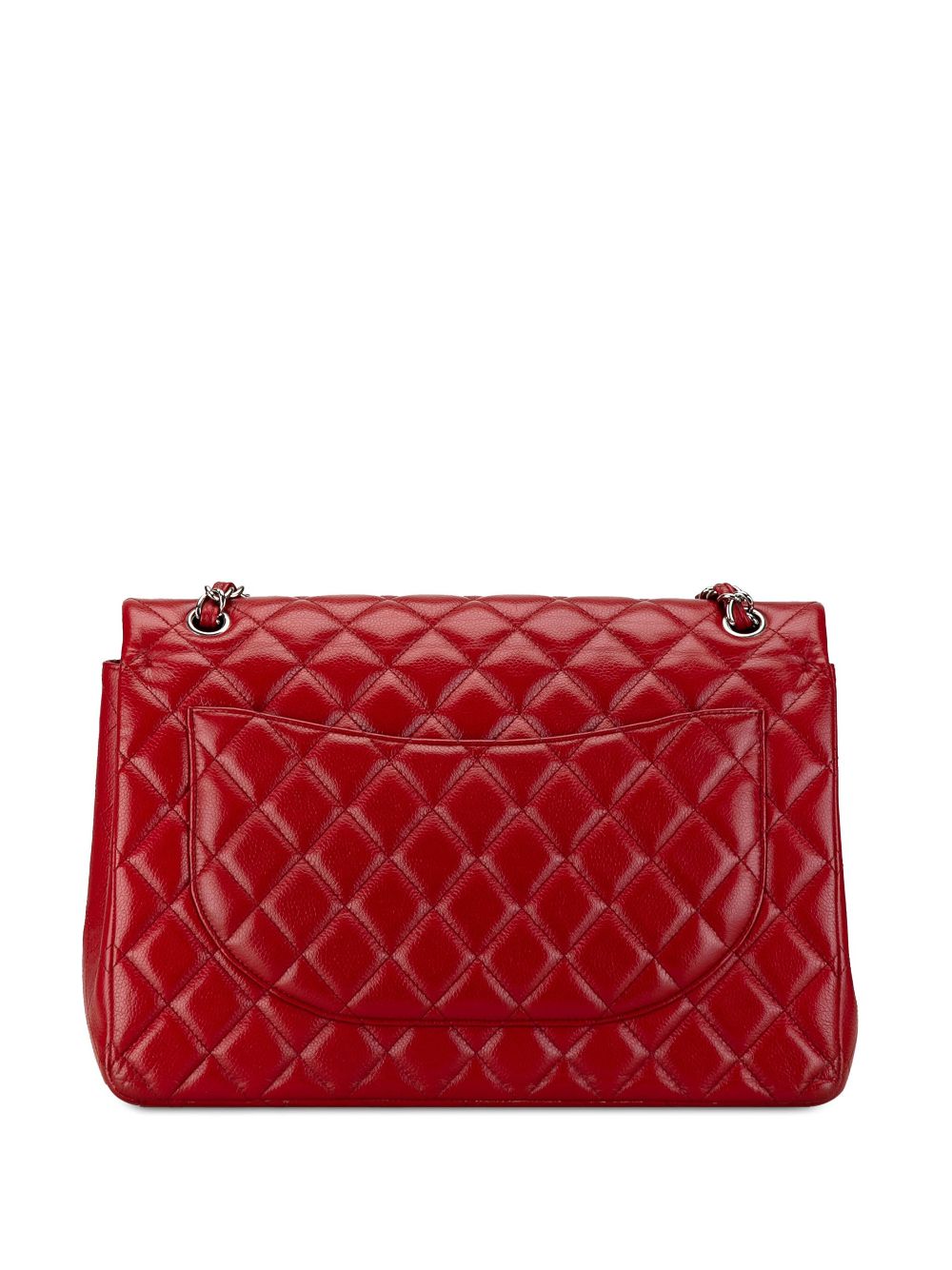 CHANEL Pre-Owned 2010-2011 Maxi Classic Caviar Double Flap shoulder bag - Rood