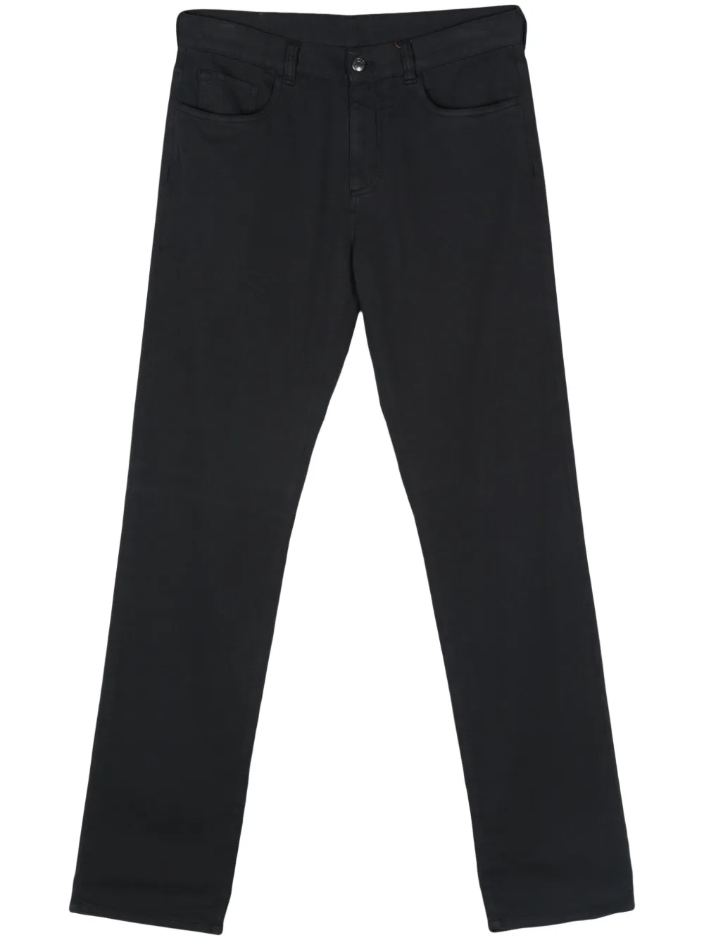 Canali Broek met logopatch Blauw
