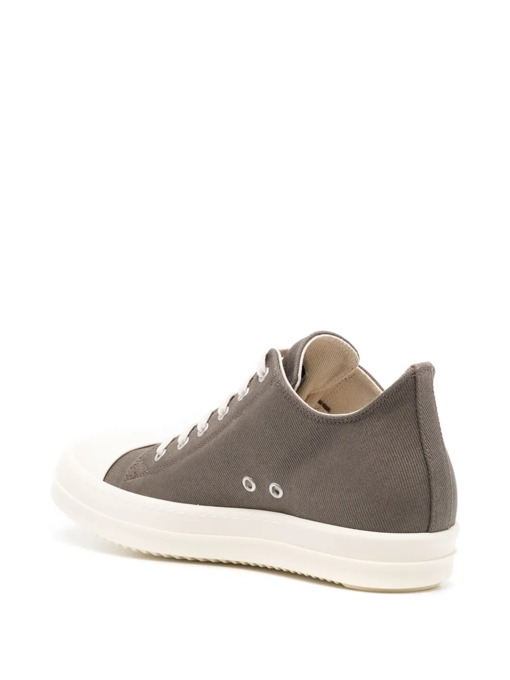 Rick Owens DRKSHDW lace up Canvas Sneakers Grey FARFETCH UK