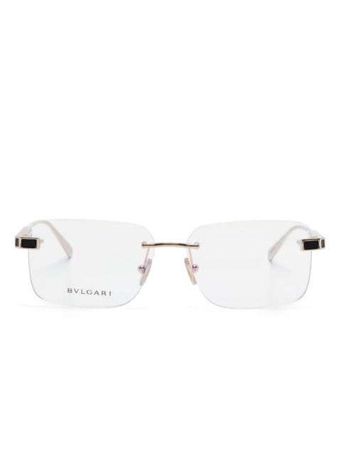 Bvlgari Brille mit eckigem Gestell