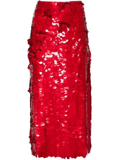 P.A.R.O.S.H. sequined midi skirt