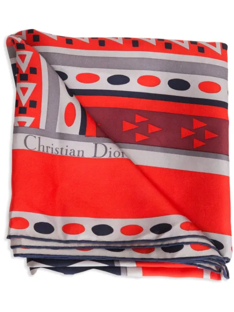 Christian Dior Pre-Owned 1970s geometric-print scarf