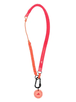 Adidas By Stella McCartney rubberised logo Lanyard Pink FARFETCH HK