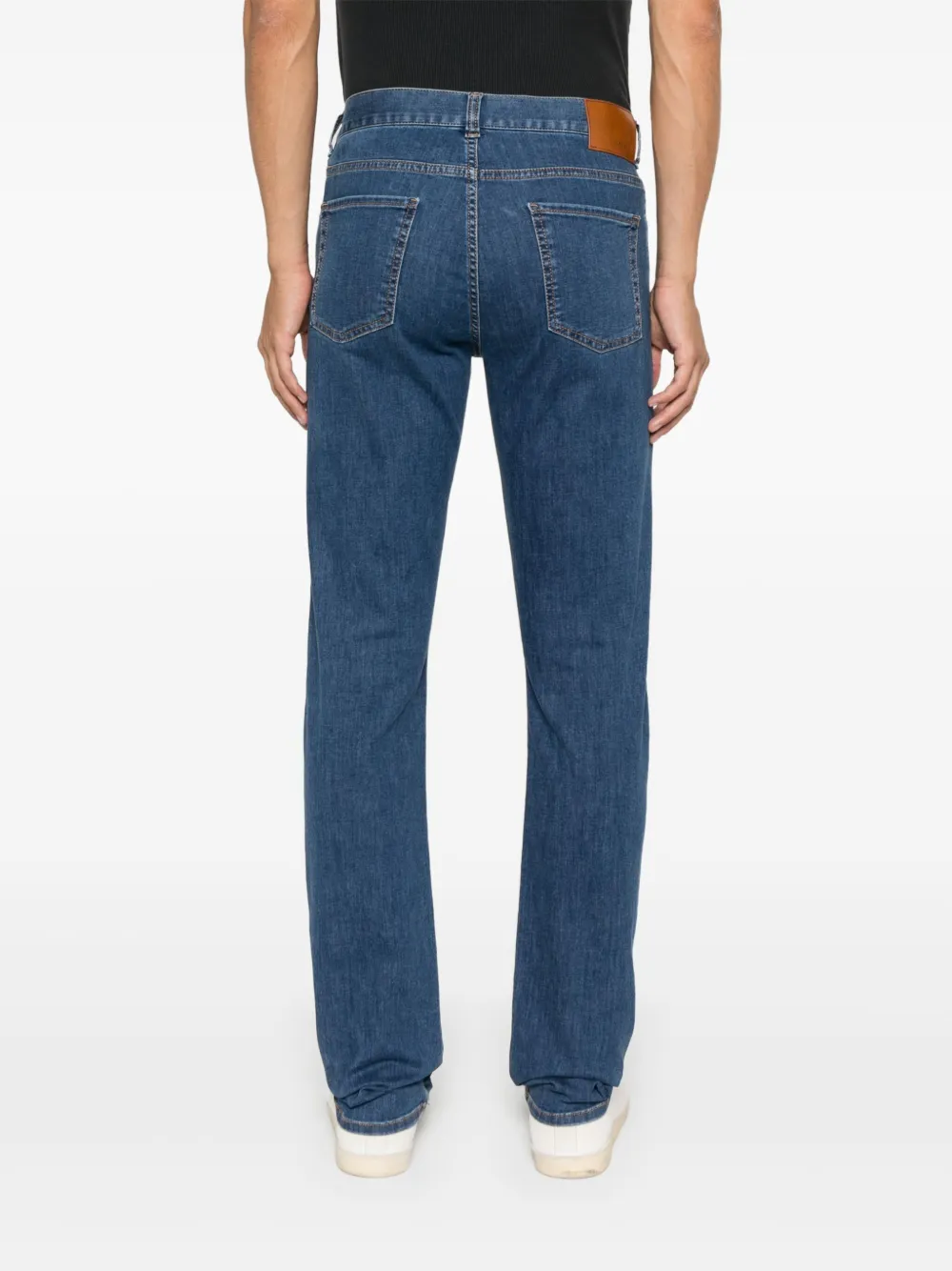 Canali Slim-fit jeans Blauw