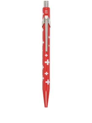 Caran d'Ache logo-engraved Ballpoint Pen | Red | FARFETCH SG