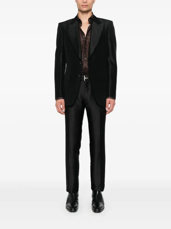 【送料&関税込】Tom Ford Single-breasted Blazer TOM FORD single-breasted Blazer | Black | FARFETCH