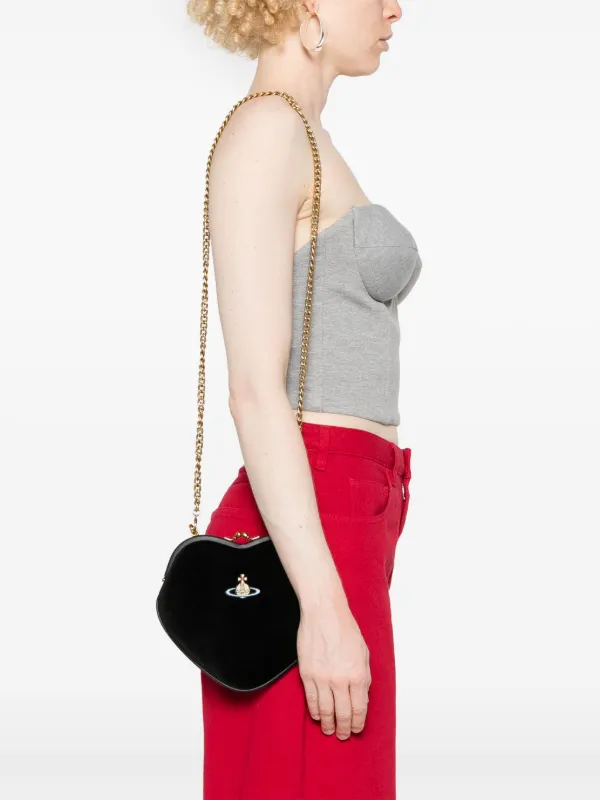 【国内送関税込】VIVIENNE WESTWOOD ☆Belle Heart ハンドバッグ Belle Heart Frame Purse in WHITE | Vivienne Westwood®