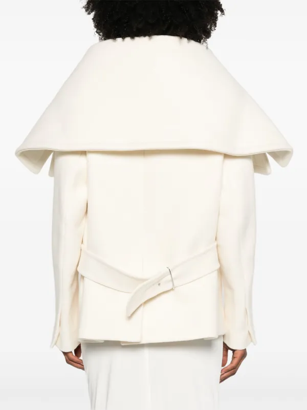 Jacquemus Le Caban Caruso Jacket | White | FARFETCH