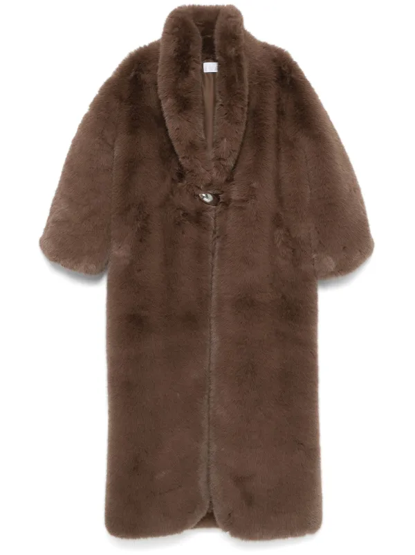 Giuseppe Di Morabito faux fur Coat Brown FARFETCH BH