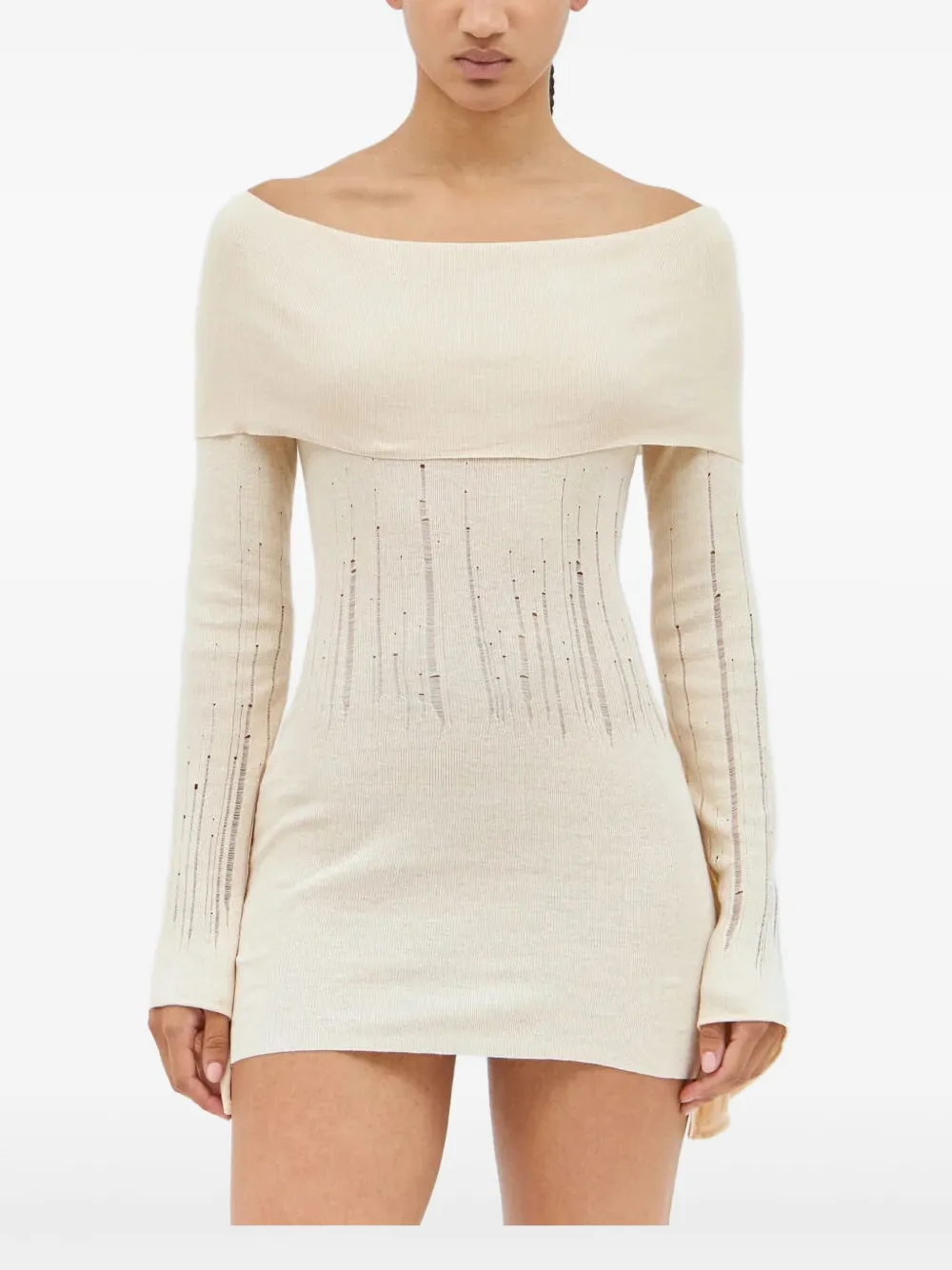 Aya Muse Deva Mini Dress In Neutral