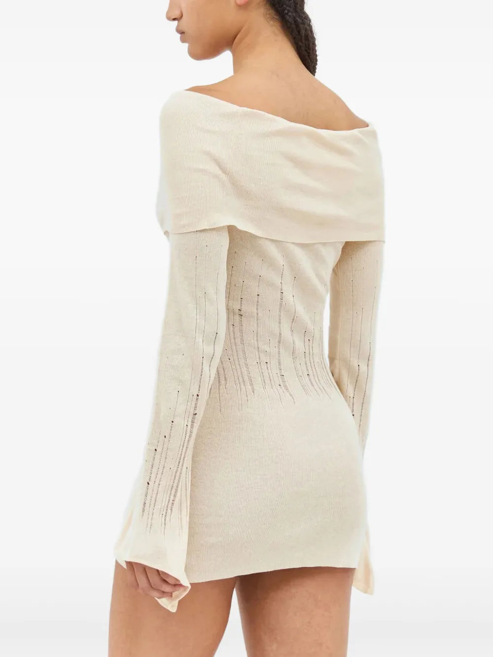 Aya Muse Deva Mini Dress In Neutral