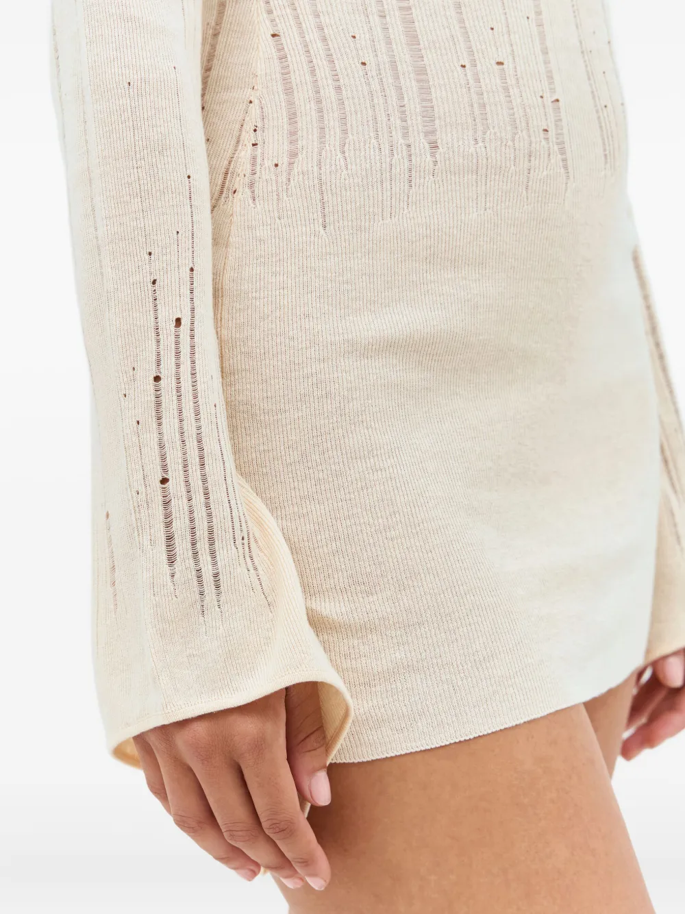Aya Muse Deva mini-jurk Beige