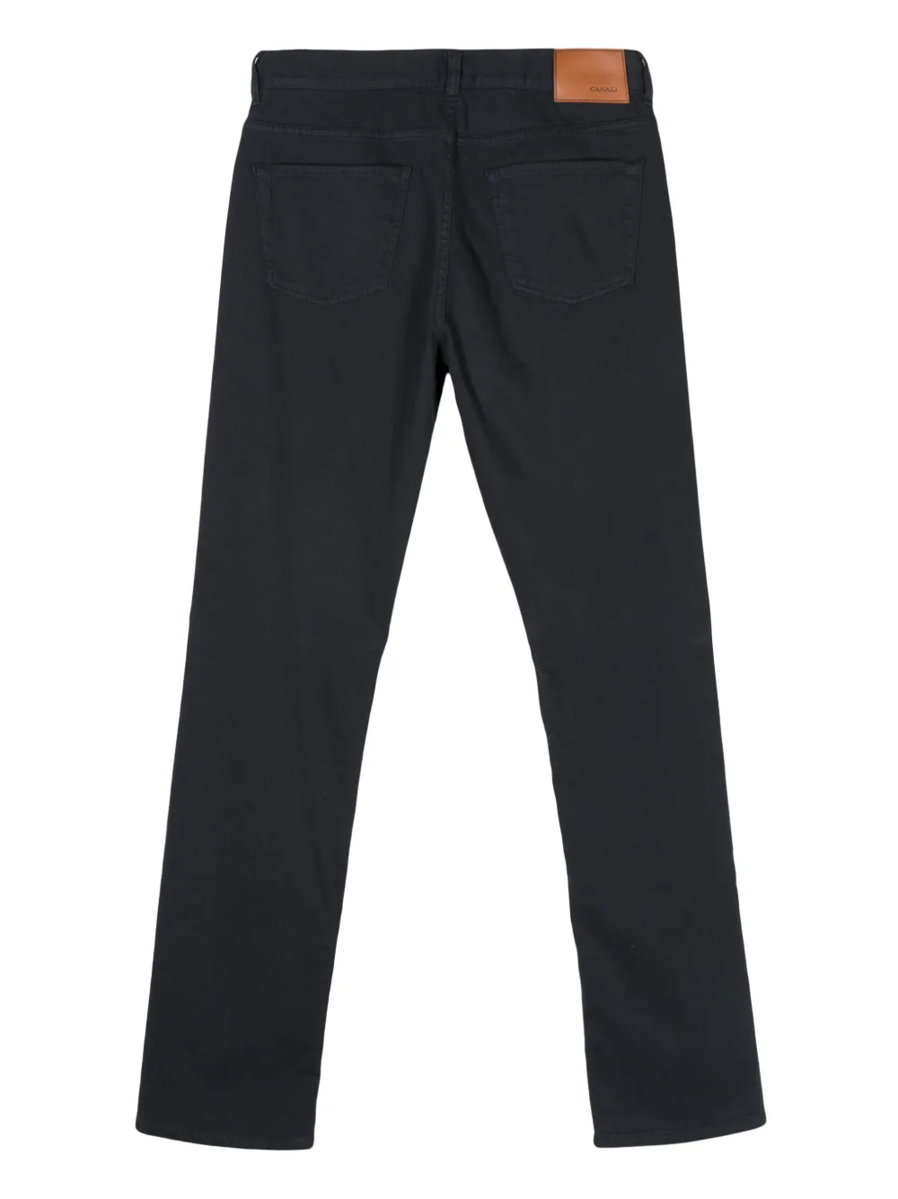 Canali logo-patch trousers | Regular-Fit & Straight Leg Pants | Image 2