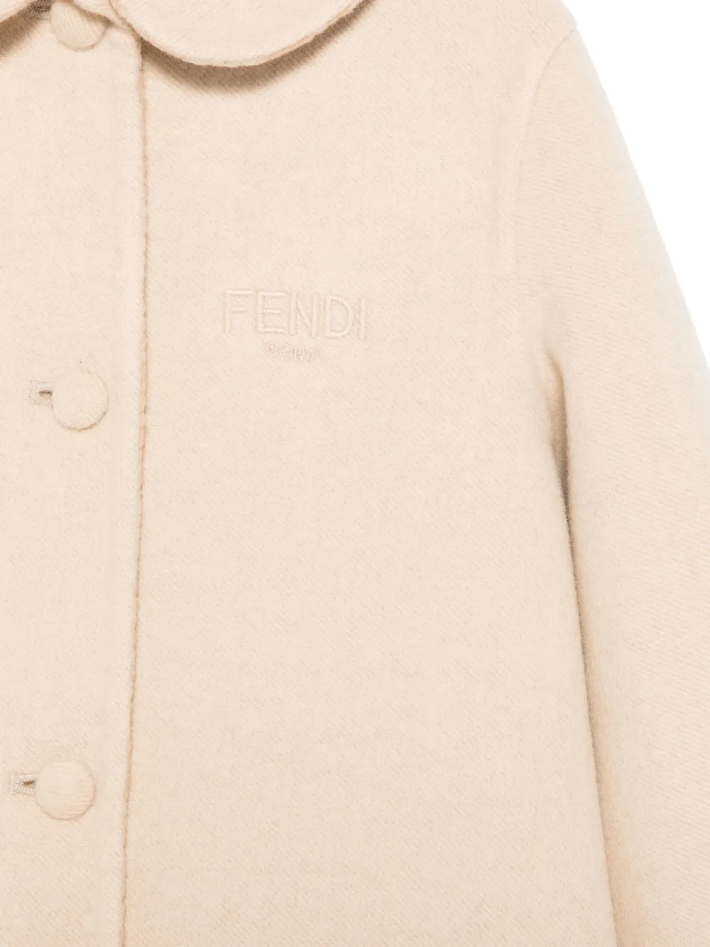Fendi Kids A-lijn jas Beige
