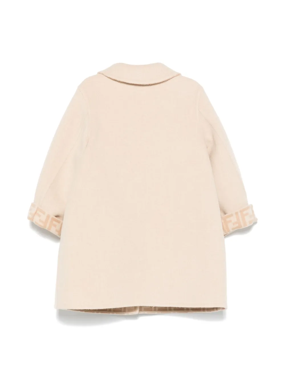 fendikids Fendi Kids A-lijn jas - Beige