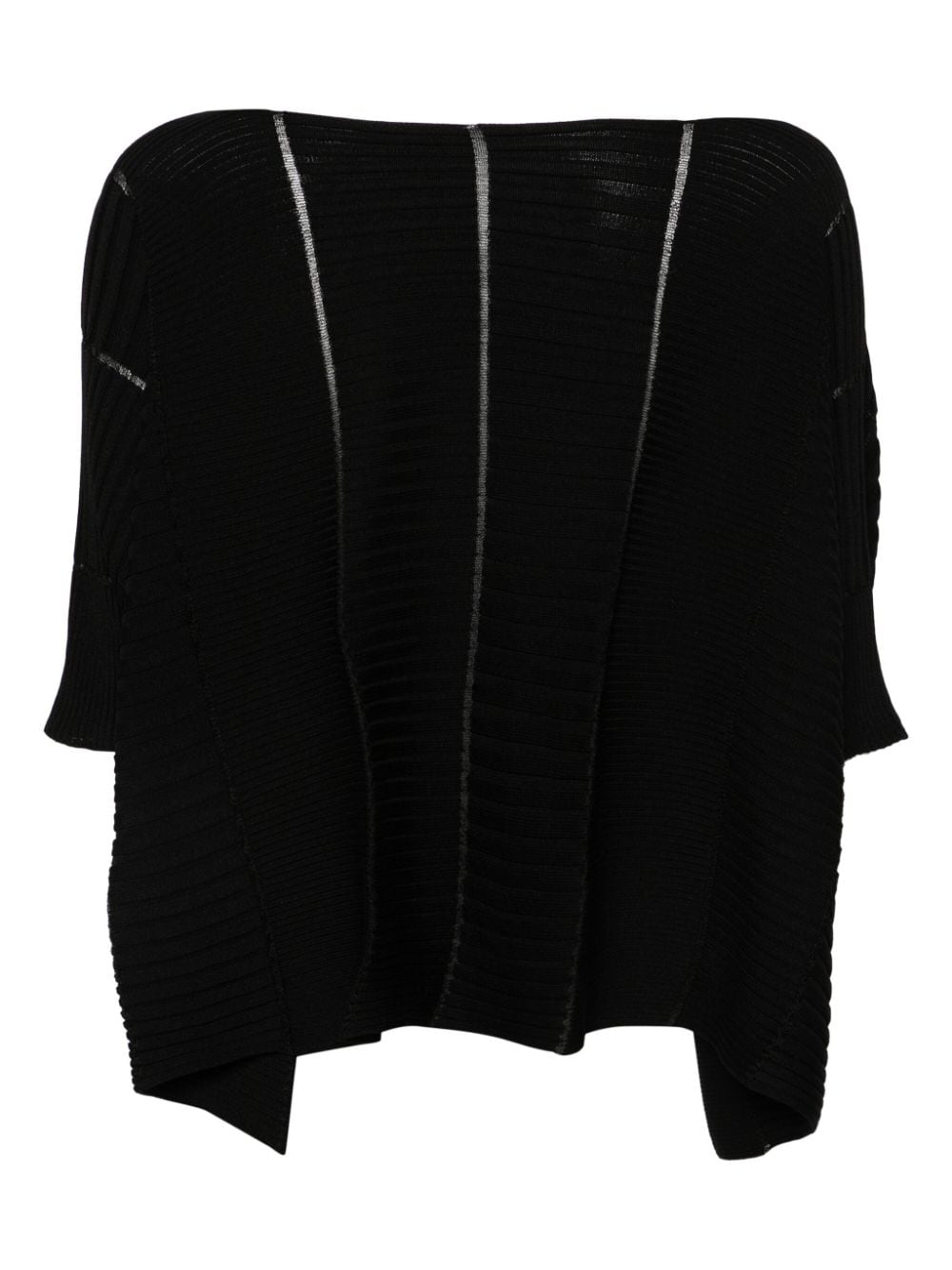 ISSEY MIYAKE RIBBED-KNIT SWEATER 