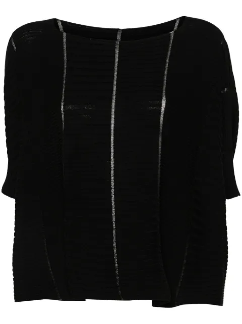 Issey Miyake ribbed-knit sweater