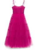 Ana Radu tulle midi dress - Pink