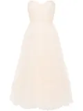 Ana Radu tulle midi dress - Black