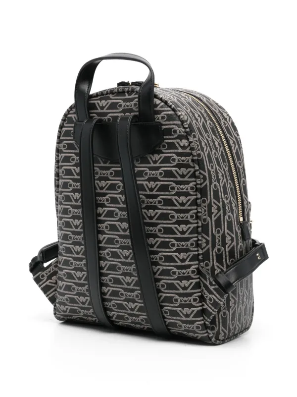 Emporio Armani logo-print Backpack Black FARFETCH IN