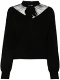 TWINSET lace sweater - Black