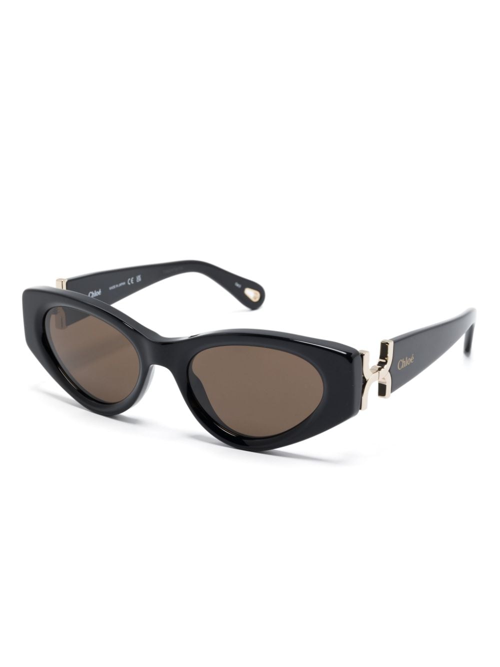 Shop Chloé Marcie Sunglasses In Black