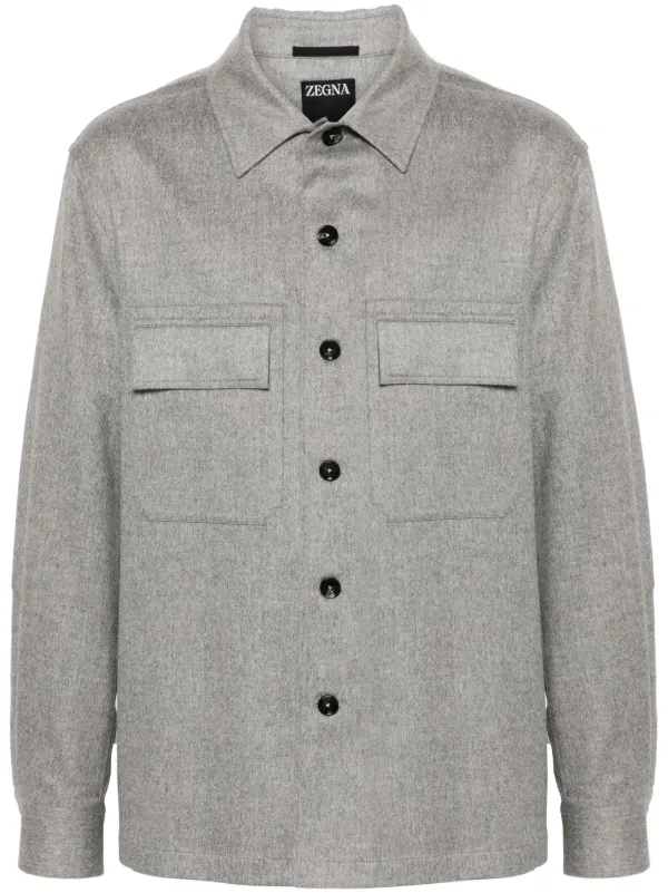 シャツ Z Zegna 'Alba' overshirt Oasi Cashmere Alba Overshirt SS25 28255664 | Zegna US