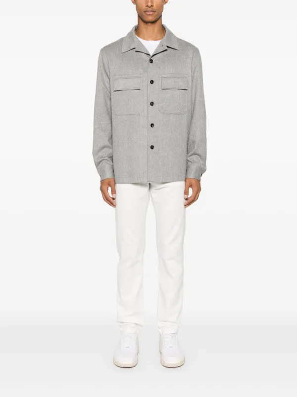 シャツ Z Zegna 'Alba' overshirt Oasi Cashmere Alba Overshirt SS25 23180034 | Zegna US