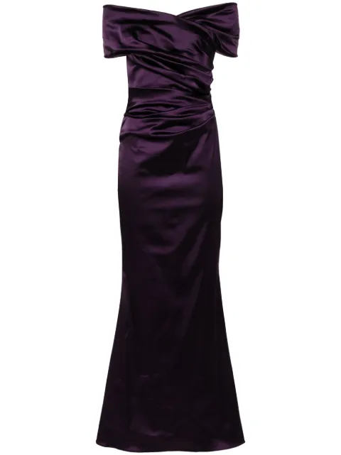 Talbot Runhof vestido largo con corte recto y ajustado