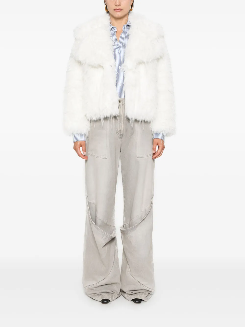 PINKO Novaro Coat | White | FARFETCH