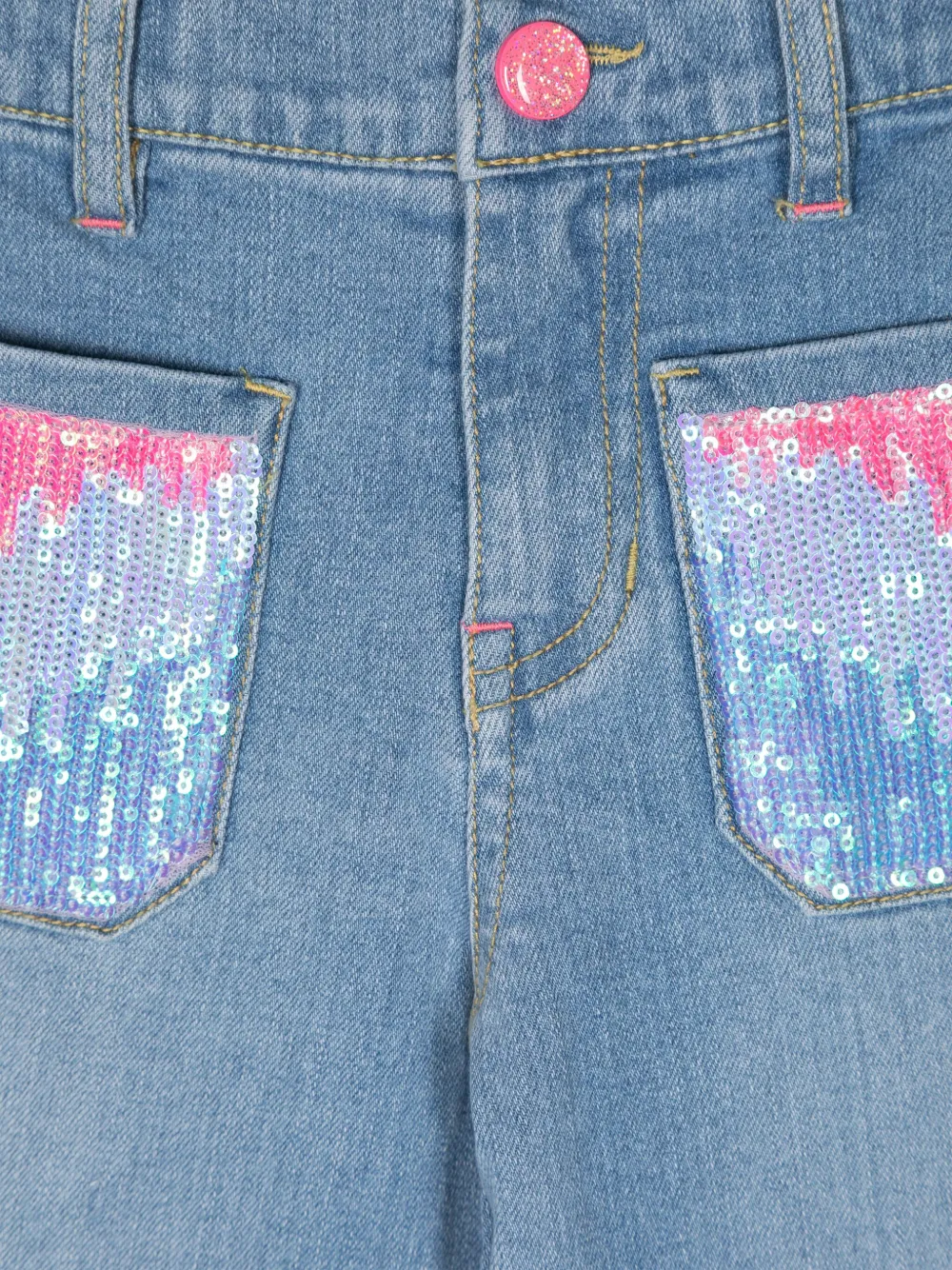Billieblush Jeans met pailletten Blauw