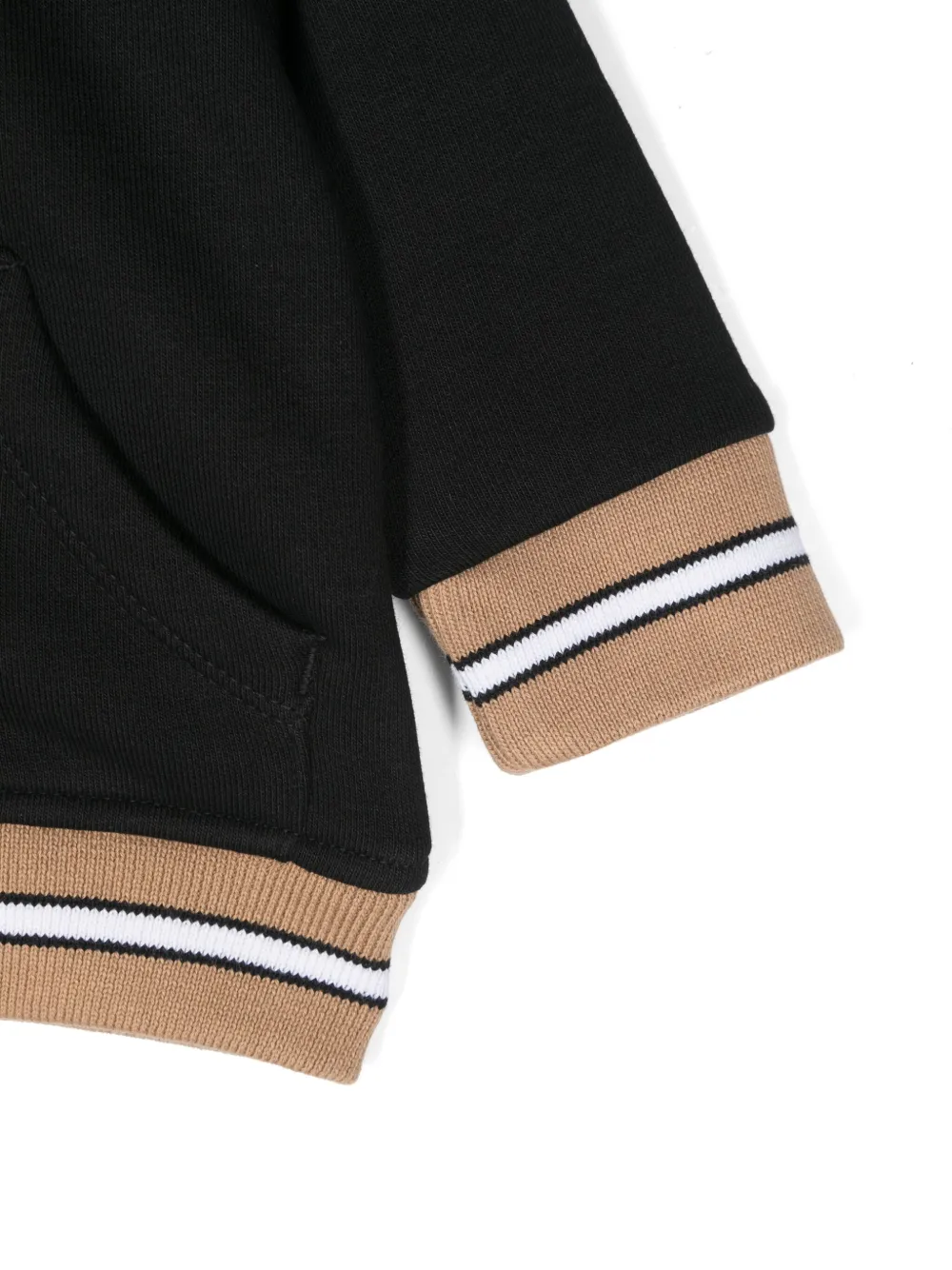 BOSS Kidswear Hoodie met logoprint Zwart