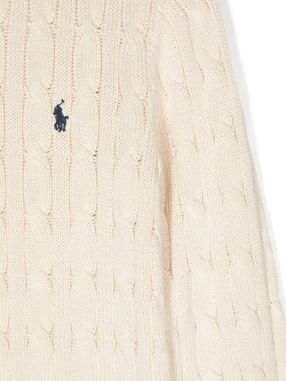 Polo Ralph Lauren Cable-knit Cotton Sweater In Neutrals