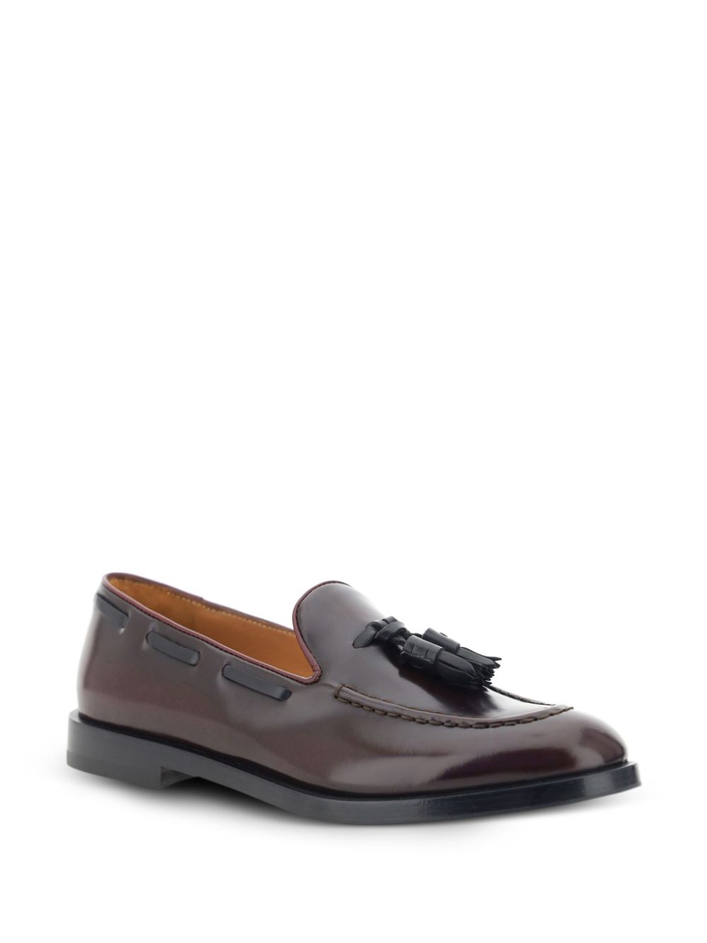 Shop Fratelli Rossetti Tassel-detail Leather Loafers In Red