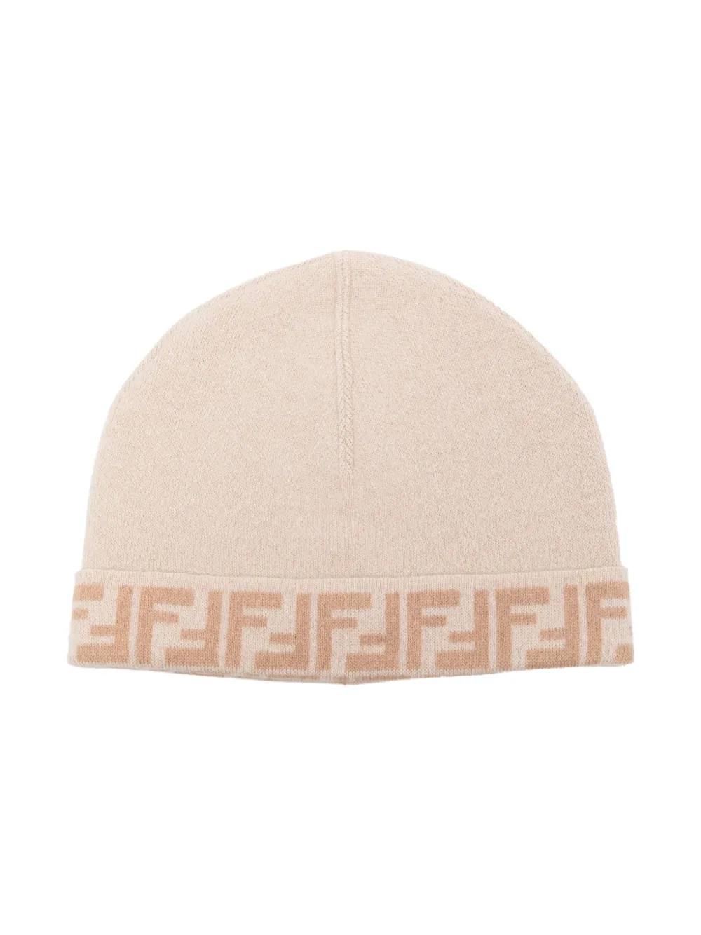 Fendi Kids リバーシブル ビーニー - ニュートラル Fendi Kids リバーシブル ビーニー - ニュートラル