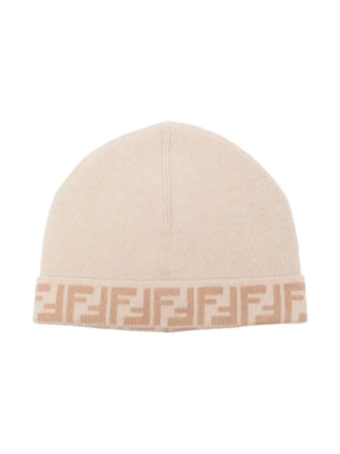 Fendi Kids reversible beanie hat