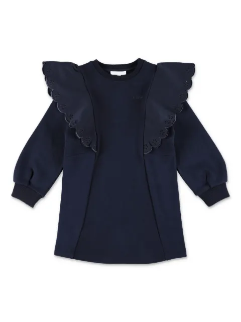 Chloé Kids ラッフル スウェットワンピース
