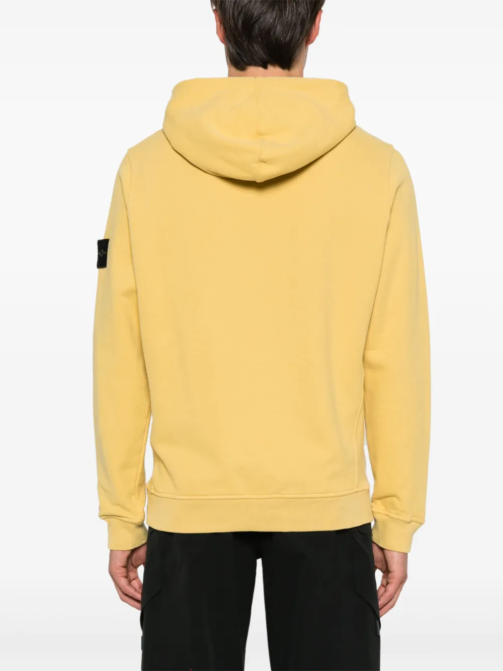 Stone Island Hoodie met Compass-logopatch Geel