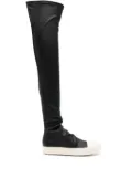 Rick Owens knee-high stocking sneakers - Black