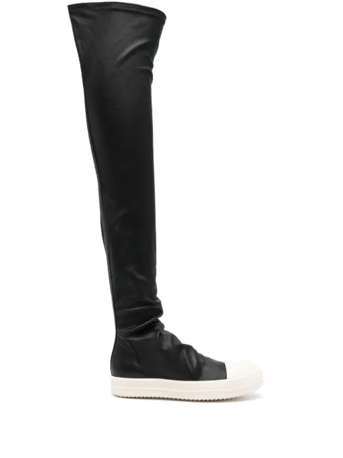 Baskets montantes en maille - Rick Owens - Modalova