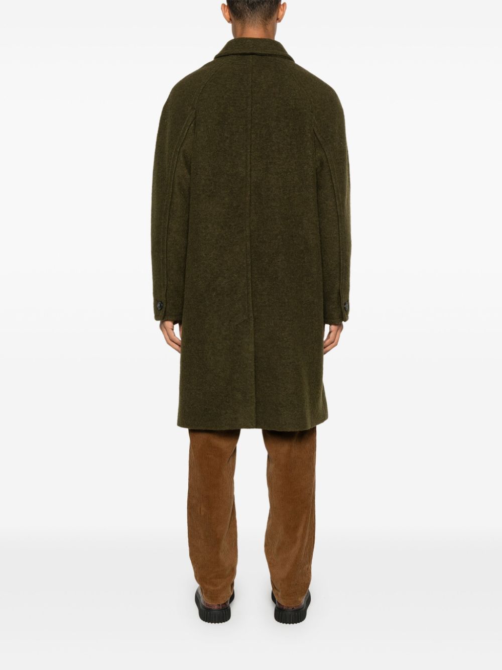 Shop Apc Gaston Coat In Green