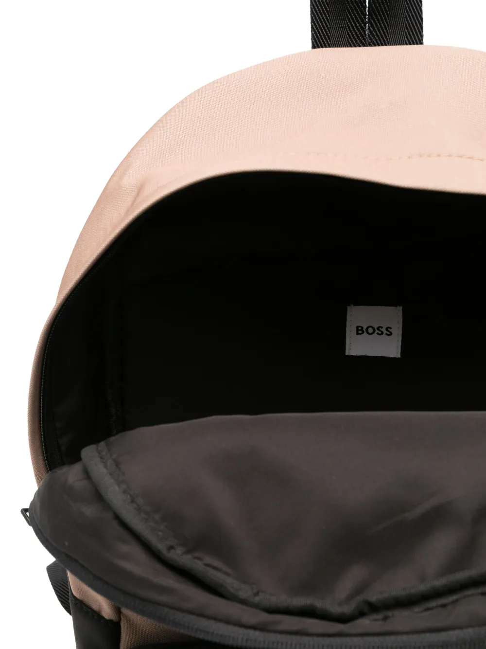 Shop Bosswear Logo-print Canvas Backpack In Neutrals