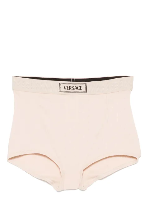 Versace 90s logo-waistband ribbed briefs
