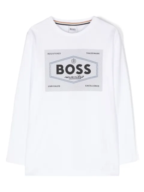 BOSS Kidswear logo-print T-shirt