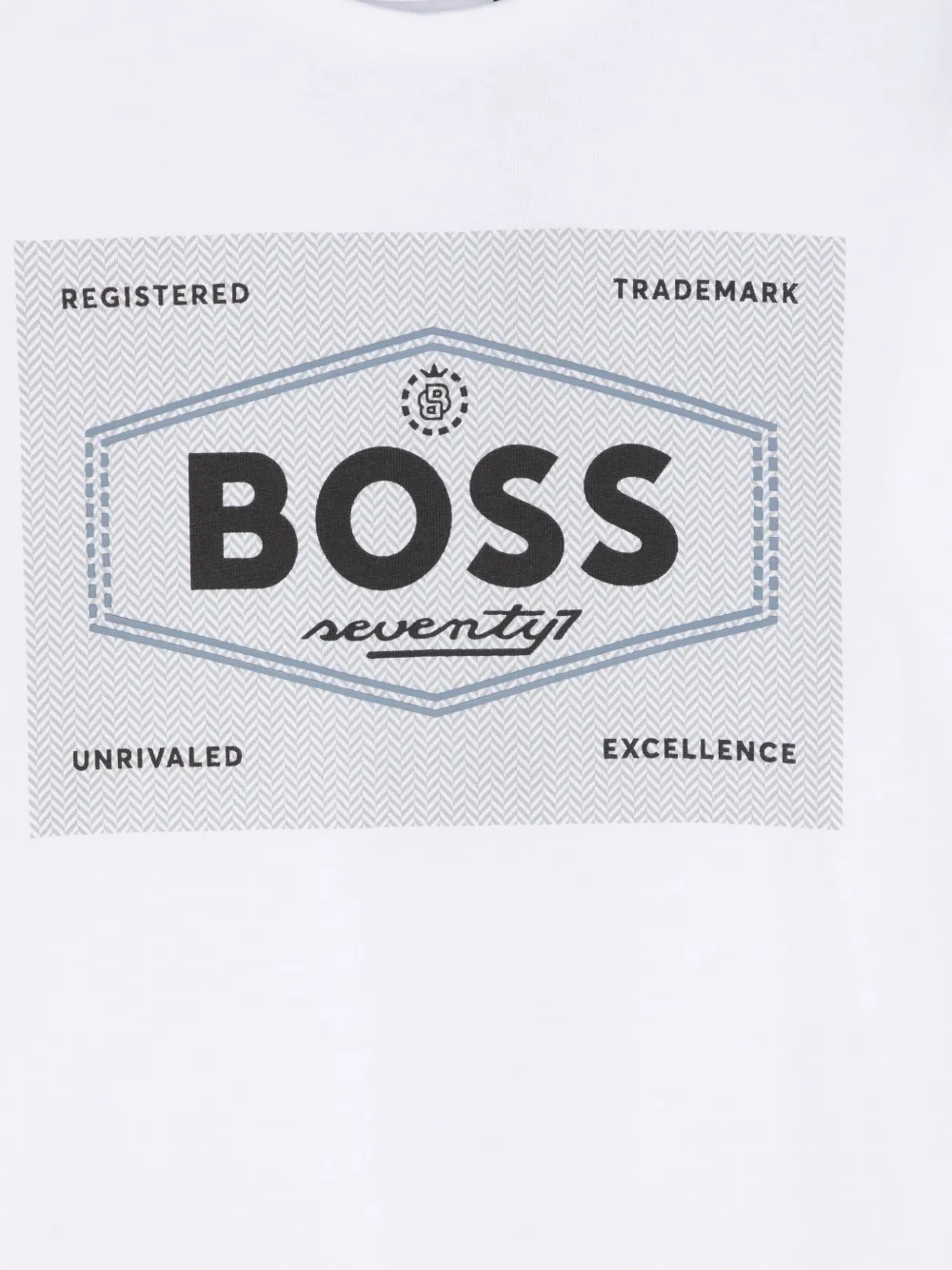 BOSS Kidswear T-shirt met logoprint Wit