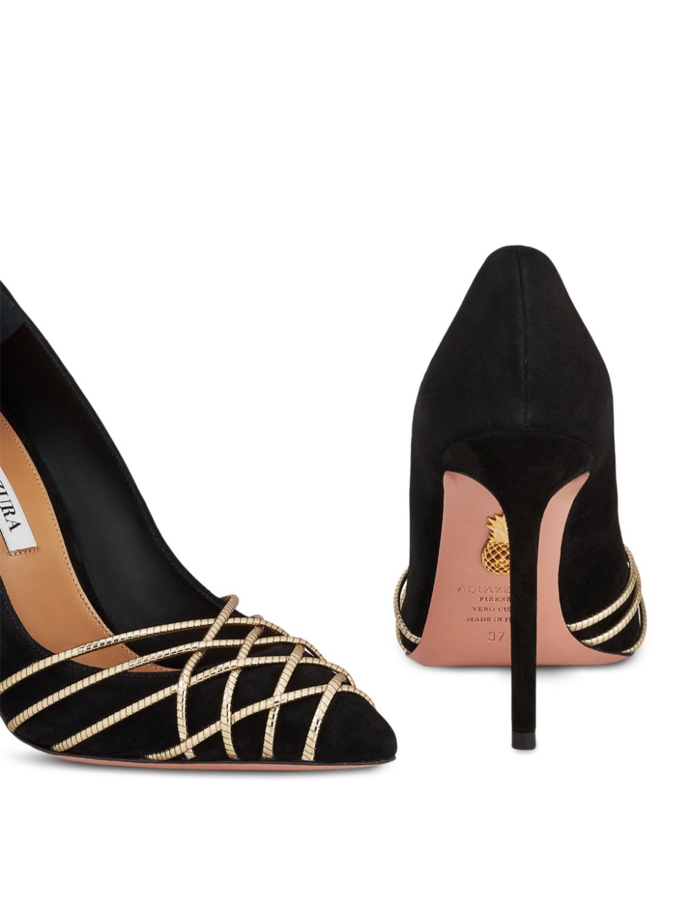 Aquazzura 105mm magnetische pomp Zwart