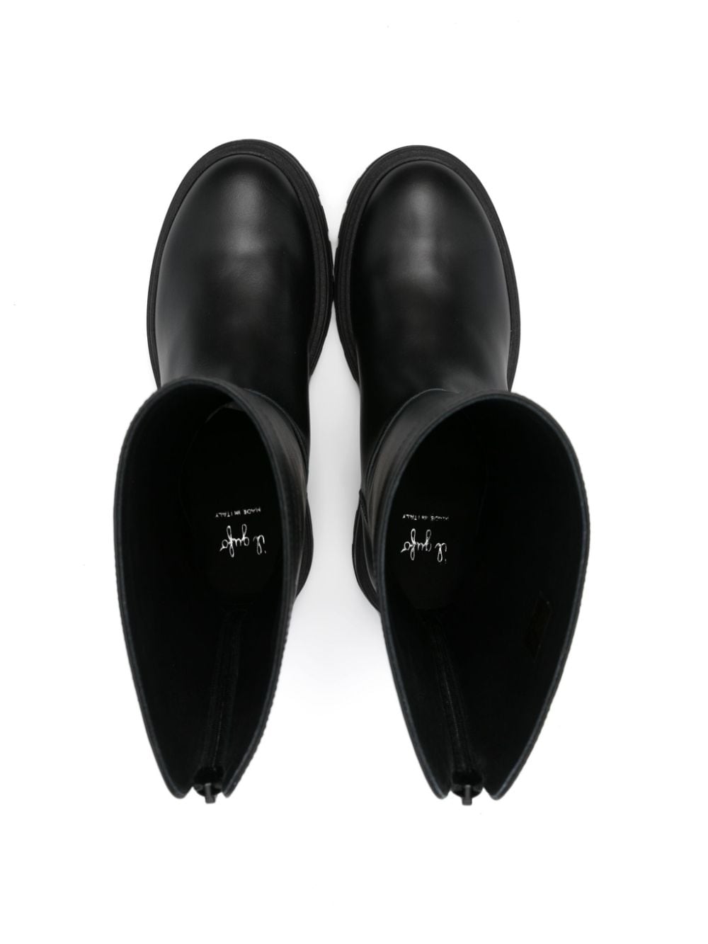 Il Gufo leather boots Black